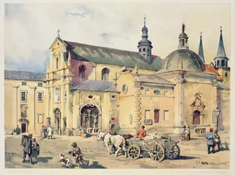 Carmelite church of the Annunciation, Krakow, from 